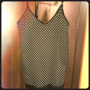 Black and White Polk a Dot tank